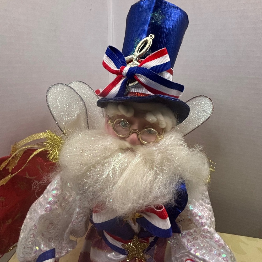 Mark Roberts Star Spangled Banner Fairy Med Limited Ed 192/500 Patriotic 18in - Picture 5 of 16